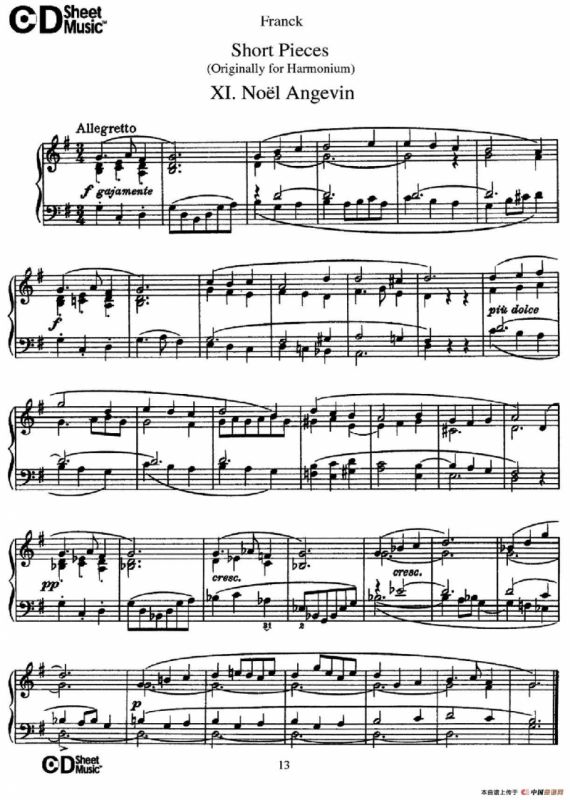 18 Short Pieces（18首小品·Ⅺ）