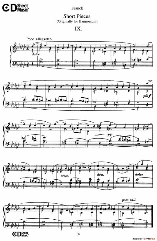 18 Short Pieces（18首小品·Ⅸ）