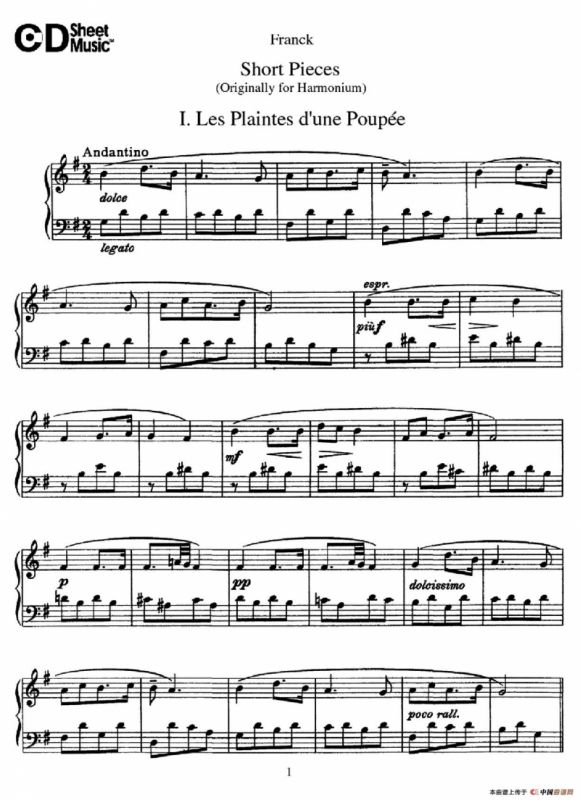 18 Short Pieces（18首小品·Ⅰ）