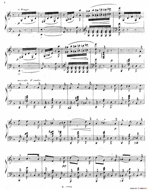 Canzonette Italienne Op.36-5（意大利小歌曲）