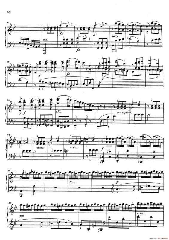 Sonata in g Minor Op.34-2（g小调钢琴奏鸣曲）