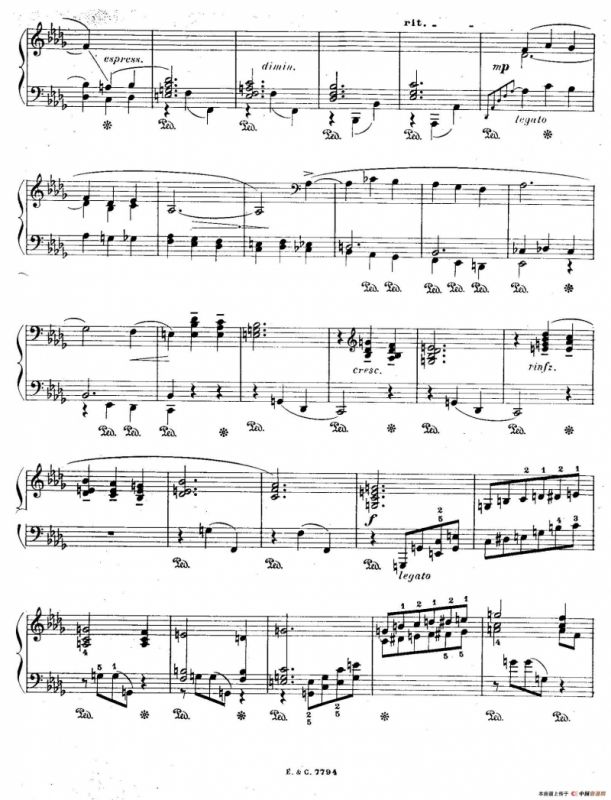 12 Etudes For The Left Hand Op.92 No.11（12首为左手而作的钢琴练习曲）