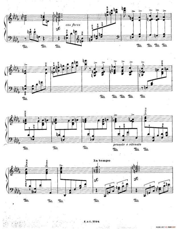 12 Etudes For The Left Hand Op.92 No.11（12首为左手而作的钢琴练习曲）