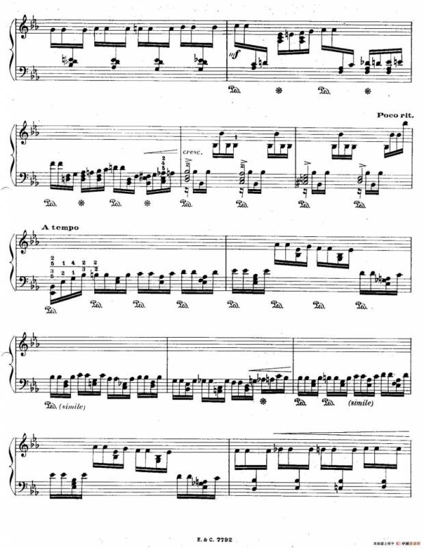 12 Etudes For The Left Hand Op.92 No.9（12首为左手而作的钢琴练习曲）