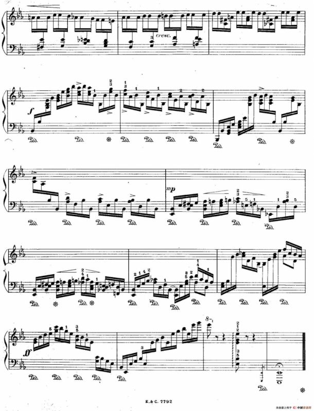 12 Etudes For The Left Hand Op.92 No.9（12首为左手而作的钢琴练习曲）
