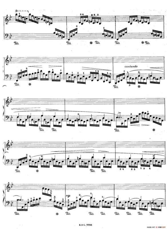 12 Etudes For The Left Hand Op.92 No.8（12首为左手而作的钢琴练习曲）