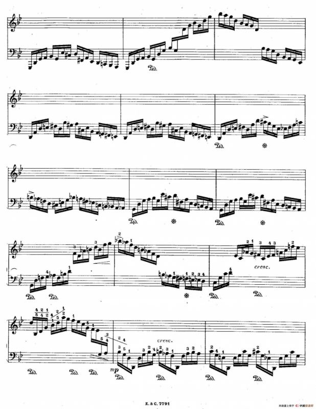 12 Etudes For The Left Hand Op.92 No.8（12首为左手而作的钢琴练习曲）