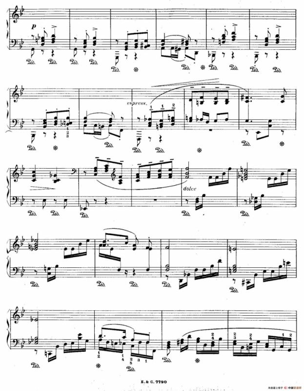 12 Etudes For The Left Hand Op.92 No.7（12首为左手而作的钢琴练习曲）