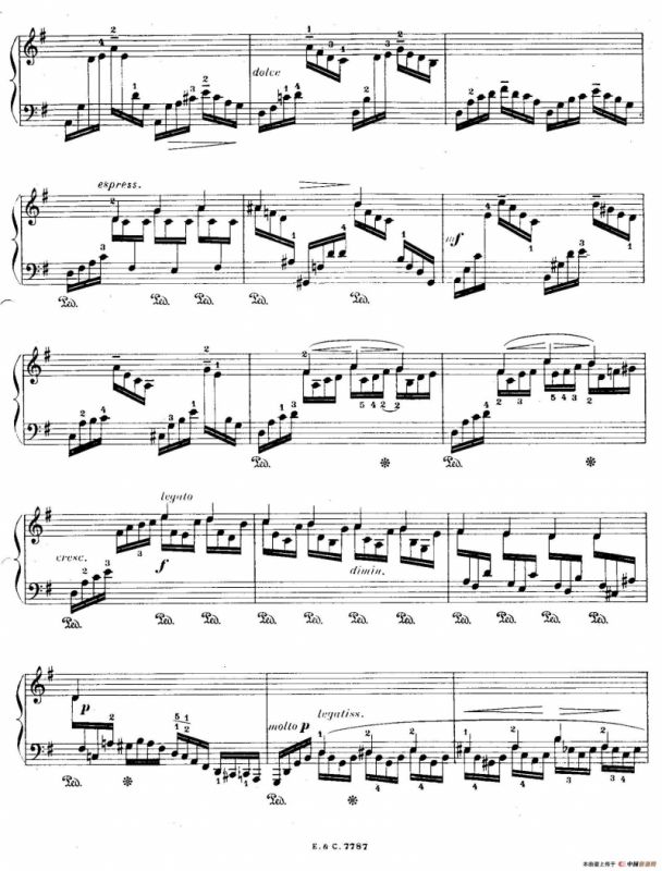 12 Etudes For The Left Hand Op.92 No.4（12首为左手而作的钢琴练习曲）