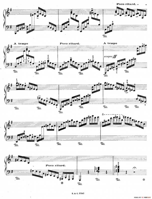 12 Etudes For The Left Hand Op.92 No.4（12首为左手而作的钢琴练习曲）