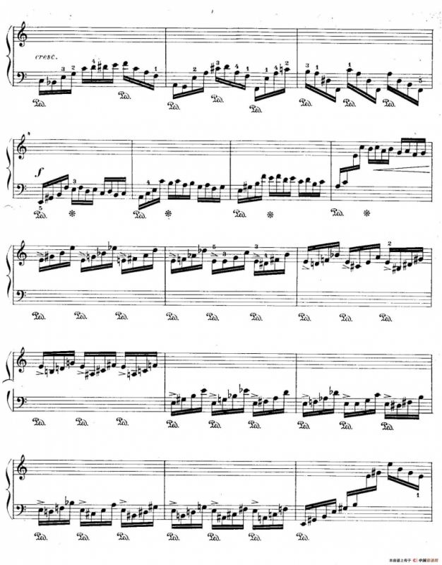 12 Etudes For The Left Hand Op.92 No.2（12首为左手而作的钢琴练习曲）