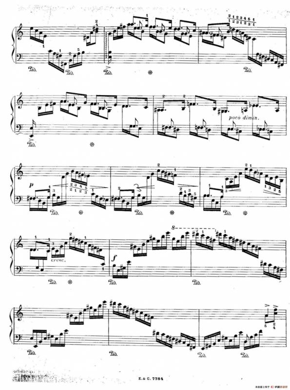12 Etudes For The Left Hand Op.92 No.1（12首为左手而作的钢琴练习曲）