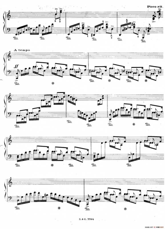 12 Etudes For The Left Hand Op.92 No.1（12首为左手而作的钢琴练习曲）