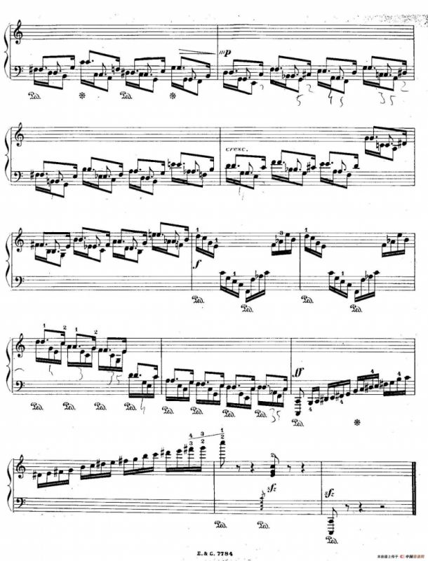 12 Etudes For The Left Hand Op.92 No.1（12首为左手而作的钢琴练习曲）