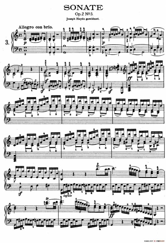 Piano Sonata in C Op.2 No.3（C大调第三钢琴奏鸣曲）