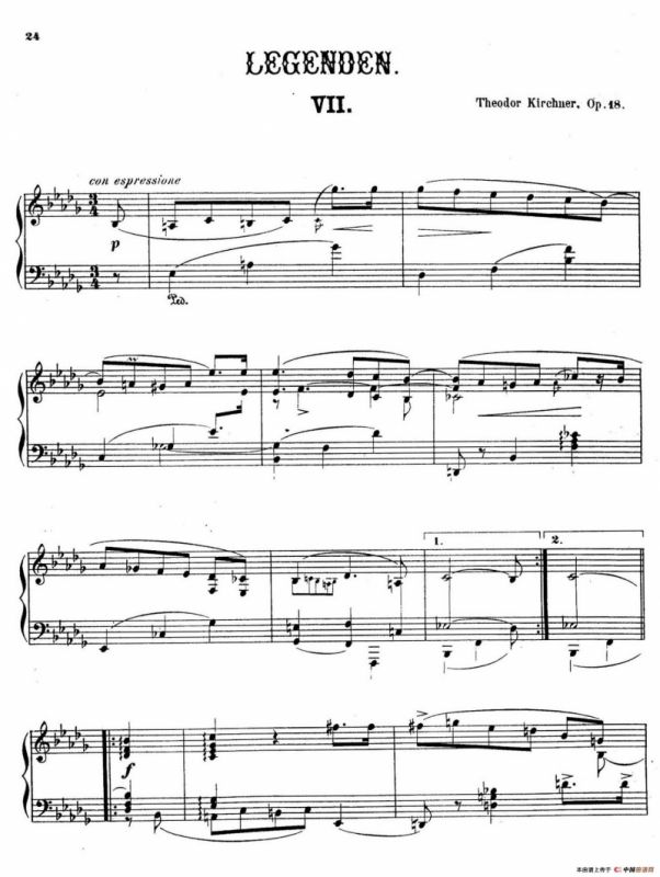 Legenden Op.18（9首传奇·Ⅶ）