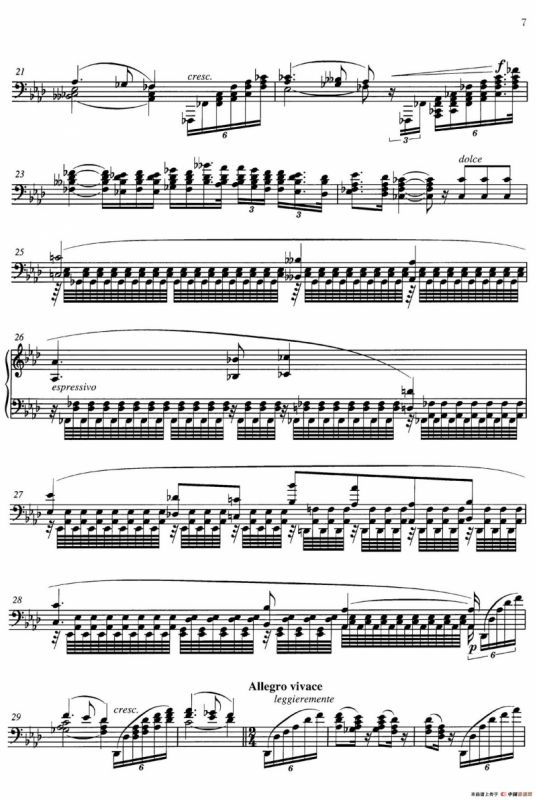 3 Grandes Etudes Op.76 No.1（3首华丽练习曲·1）