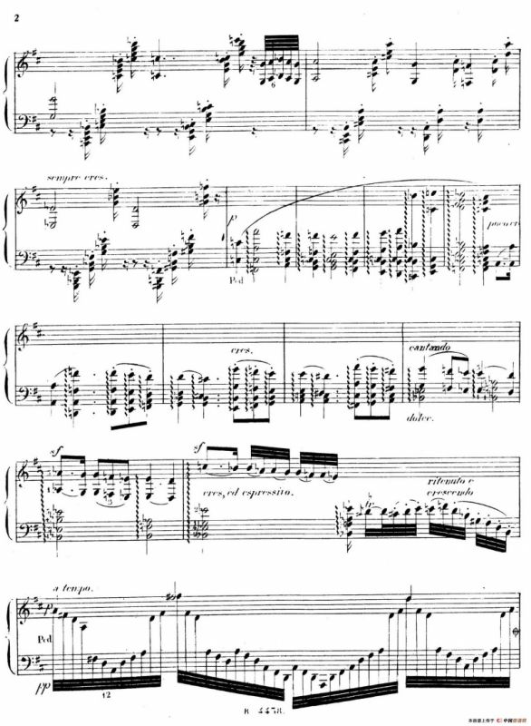 3 Grandes Etudes Op.76 No. 2（3首华丽练习曲·2）