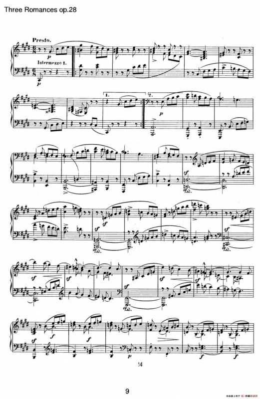 3 Romances Op.28（3首浪漫曲·Ⅲ）