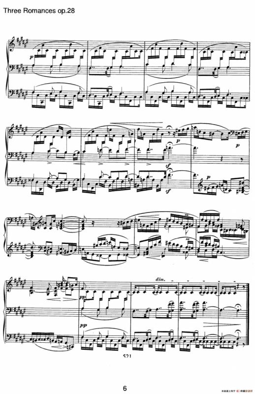 3 Romances Op.28（3首浪漫曲·Ⅱ）