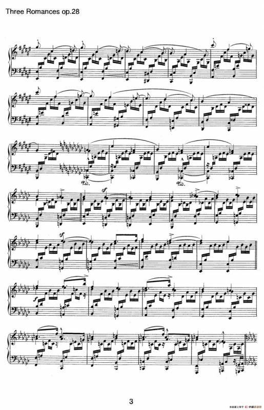 3 Romances Op.28（3首浪漫曲·Ⅰ）