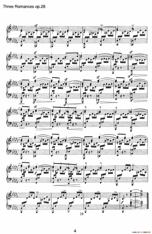 3 Romances Op.28（3首浪漫曲·Ⅰ）