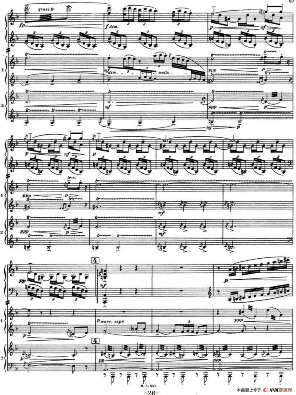 Nights in the Gardens of Spain 西班牙花园之夜 双钢琴版（Ⅱ-Danza lejana）