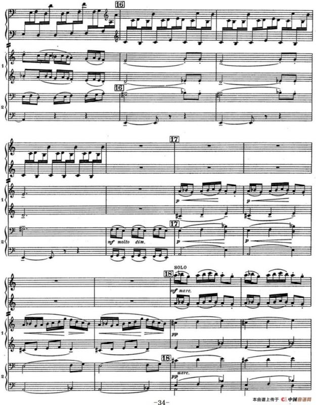 Nights in the Gardens of Spain 西班牙花园之夜 双钢琴版（Ⅱ-Danza lejana）