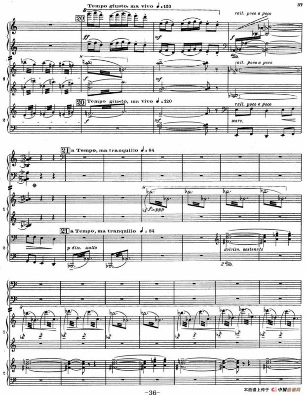 Nights in the Gardens of Spain 西班牙花园之夜 双钢琴版（Ⅱ-Danza lejana）