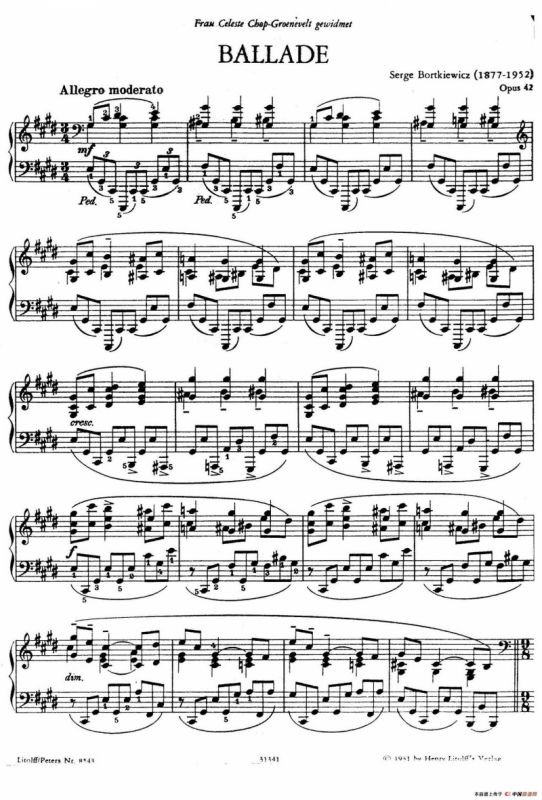 Ballade in c-sharp Minor Op.42（升c小调叙事曲）