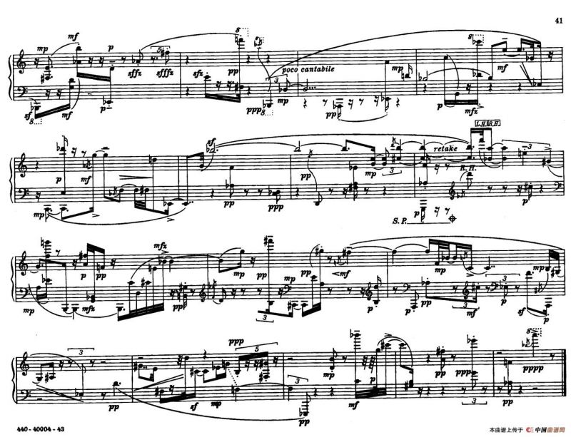12 Etudes for Piano（博尔科姆12首钢琴练习曲·11）