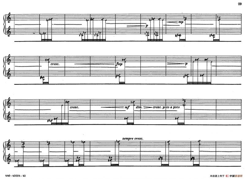 12 Etudes for Piano（博尔科姆12首钢琴练习曲·9）