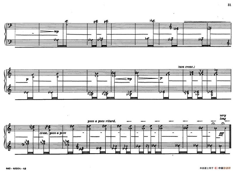 12 Etudes for Piano（博尔科姆12首钢琴练习曲·9）