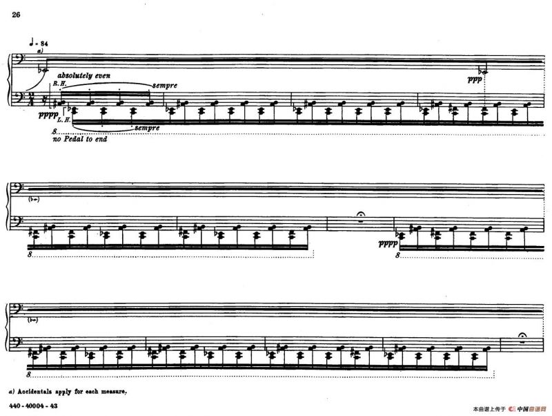12 Etudes for Piano（博尔科姆12首钢琴练习曲·8）
