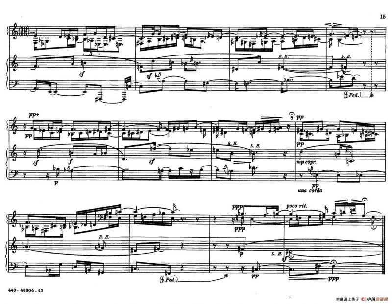 12 Etudes for Piano（博尔科姆12首钢琴练习曲·5）