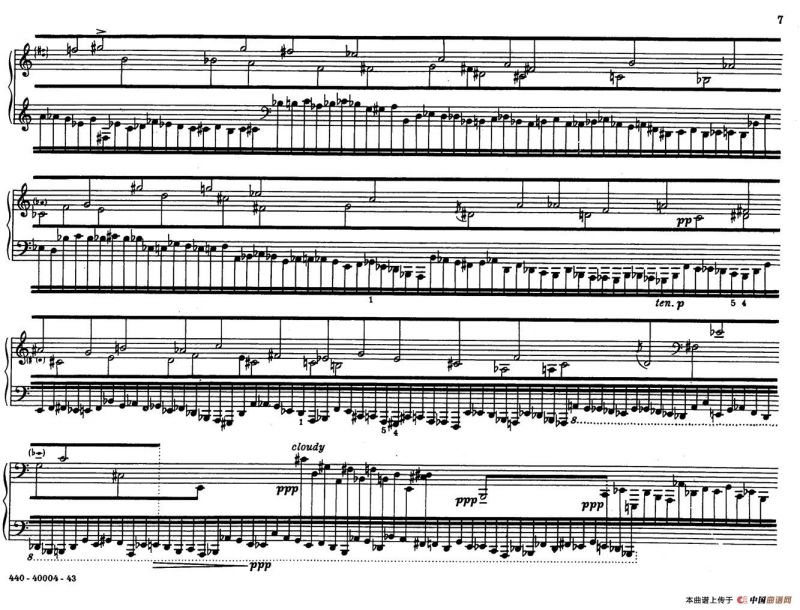 12 Etudes for Piano（博尔科姆12首钢琴练习曲·2）
