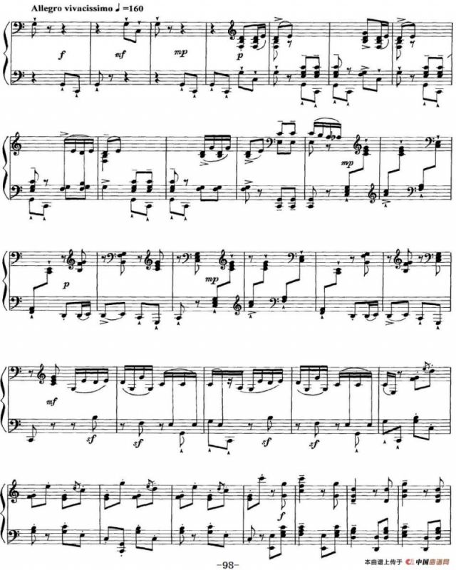 柴可夫斯基18首钢琴小品Op.72（18.Scene dansante(invitation au trepak)）