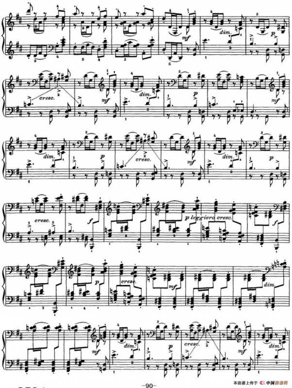 柴可夫斯基18首钢琴小品Op.72（16.Valse a cinq temps）