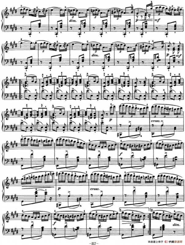 柴可夫斯基18首钢琴小品Op.72（15.Un poco di Chopin）