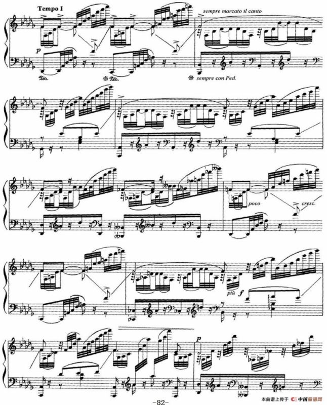 柴可夫斯基18首钢琴小品Op.72（14.Chant elegiaque）