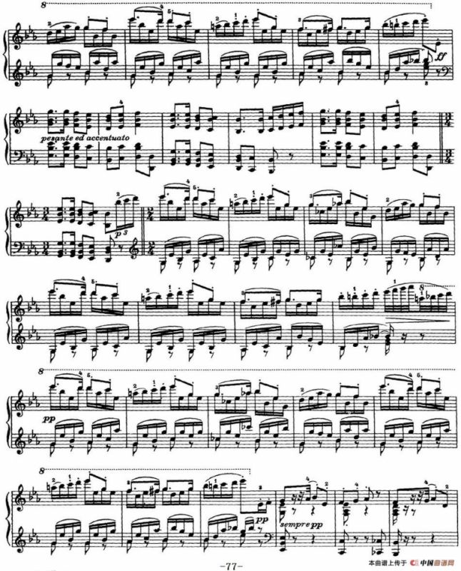 柴可夫斯基18首钢琴小品Op.72（13.Echo rustique）