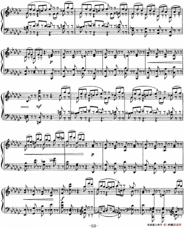 柴可夫斯基18首钢琴小品Op.72（10.Scherzo-fantaisie）