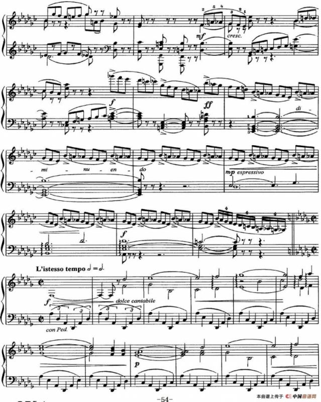 柴可夫斯基18首钢琴小品Op.72（10.Scherzo-fantaisie）