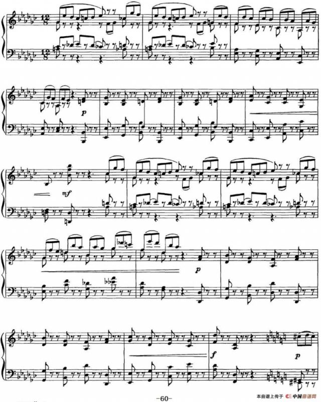 柴可夫斯基18首钢琴小品Op.72（10.Scherzo-fantaisie）