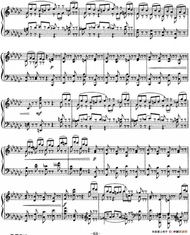 柴可夫斯基18首钢琴小品Op.72（10.Scherzo-fantaisie）