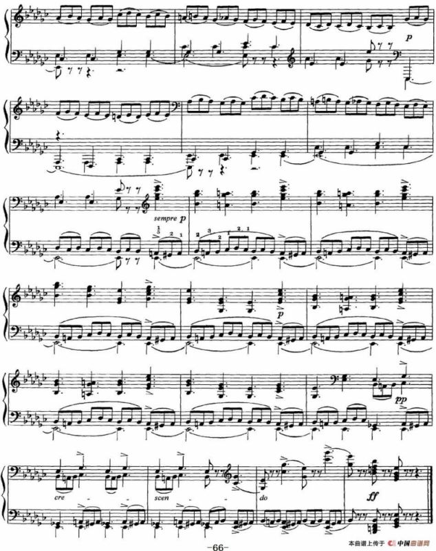 柴可夫斯基18首钢琴小品Op.72（10.Scherzo-fantaisie）