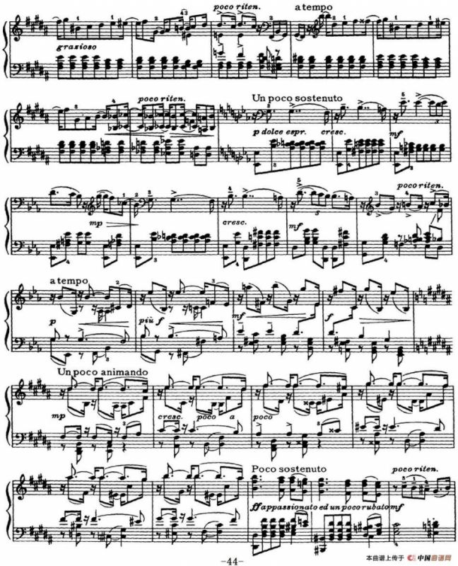 柴可夫斯基18首钢琴小品Op.72（8.Dialogue）