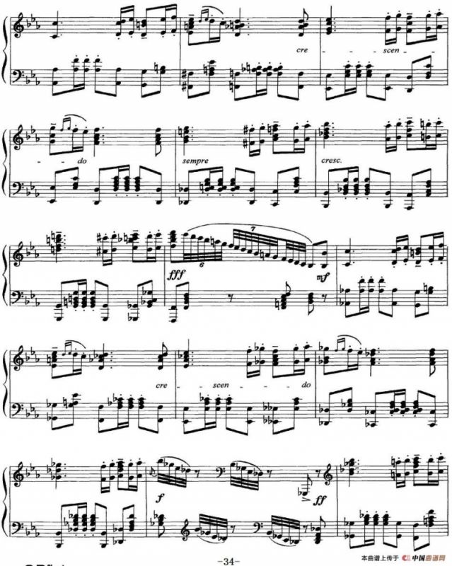 柴可夫斯基18首钢琴小品Op.72（7.Polacca de concert）