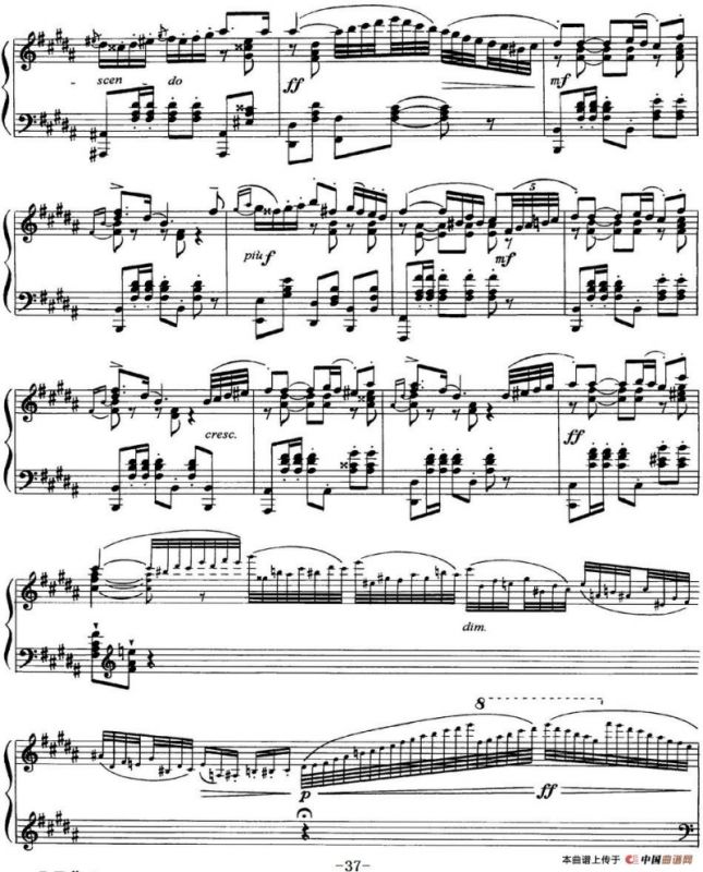 柴可夫斯基18首钢琴小品Op.72（7.Polacca de concert）