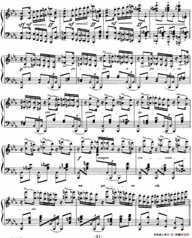 柴可夫斯基18首钢琴小品Op.72（7.Polacca de concert）